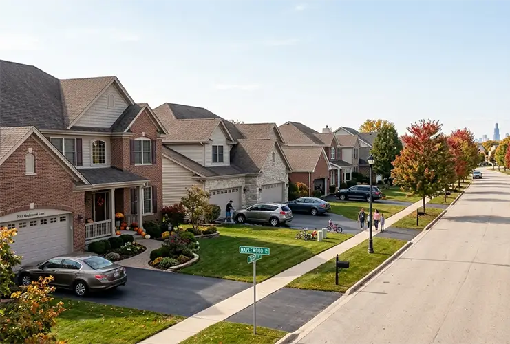 residential area in orland park